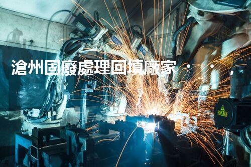 滄州固廢處理回填廠家，靠譜不？快來瞧瞧！